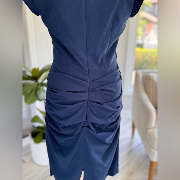 BCBG Max Azria Women's Joana Cap Sleeve Navy Dress - size 4 - Picture 5 of 9